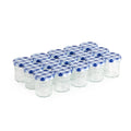 Packung mit 15 kleinen Gläschen – blau
