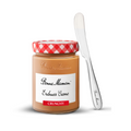 Erdnuss Creme - crunchy + Aufstrichmesser aus Metall