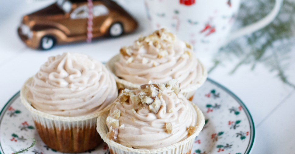 Kürbis Cupcakes mit Maronen Crème